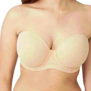 Wacoal Womens Nude Red Carpet Convertible Strapless Bra 32DDD